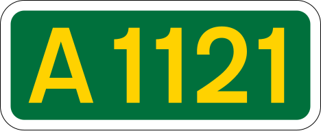 File:UK road A1121.svg