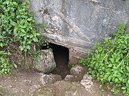 Entrance of the cave from the outside