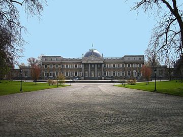 Main façade of the Palace of Laeken