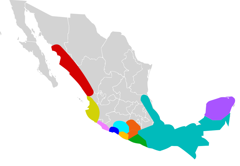 File:Distribution.Brachypelma.Mexico.svg