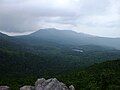 Mount Tateshina, Mount Kitayoko and Shirokoma Pond from Mount Nyū