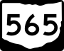 State Route 565 marker