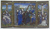 Late 15th century triptych, attributed to the Monvaerni workshop