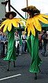 Sunflowers on stilts, Galway Arts Festival Parade 2007