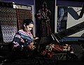 Image 22A Tboli woman weaving t'nalak from South Cotabato. (from Culture of the Philippines)