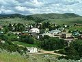 Virginia City, Montana from the road agent cemetary on the hill.