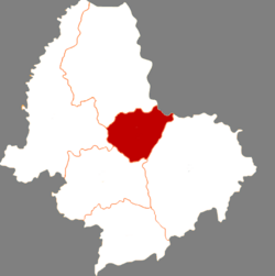 Location of Sunwu County within Heihe