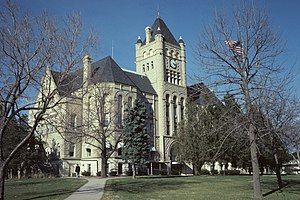 Gage County Courthouse in Beatrice, 1976