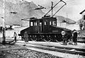 Image 8A prototype of a Ganz AC electric locomotive in Valtellina, Italy, 1901 (from Locomotive)