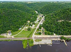 BNSF Railway runs by town