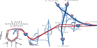 Intersection of Interstates 190, 294, and 90