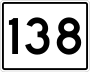 State Route 138 marker