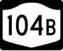 New York State Route 104B marker