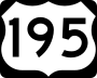 U.S. Route 195 marker