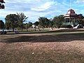 Wakefield, Massachusetts, town common showing bandstand/gazebo at right and lake at left