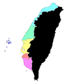 Image 29Administrative units of Taiwan under the Qing dynasty in 1734 (from History of Taiwan)