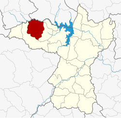 District location in Khon Kaen province