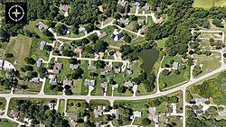 An aerial photograph of Beaverdale, taken on September 4, 2024