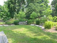 Marker among the graves