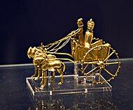 Room 52 – A chariot from the Oxus Treasure, the most important surviving collection of Achaemenid Persian metalwork, c. 5th to 4th centuries BC