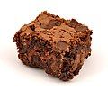 A chocolate brownie