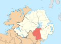 D: County Armagh (derivation from convention, using "outside area" for rest of UK)