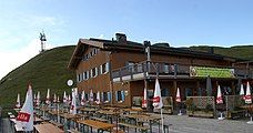 Mountain station and restaurant of the Diedamskopf mountain railways in Schoppernau in the Bregenz Forest