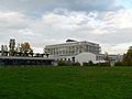 The Génopode building of the University of Lausanne hosts the Center for Integrative Genomics of the University of Lausanne and the central administration of the Swiss Institute of Bioinformatics.