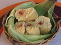 Colombian envueltos / bollos made with corn.