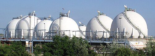 Gas storage tanks