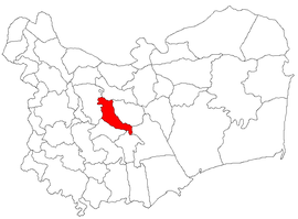 Location in Tulcea County