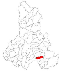 Location in Harghita County