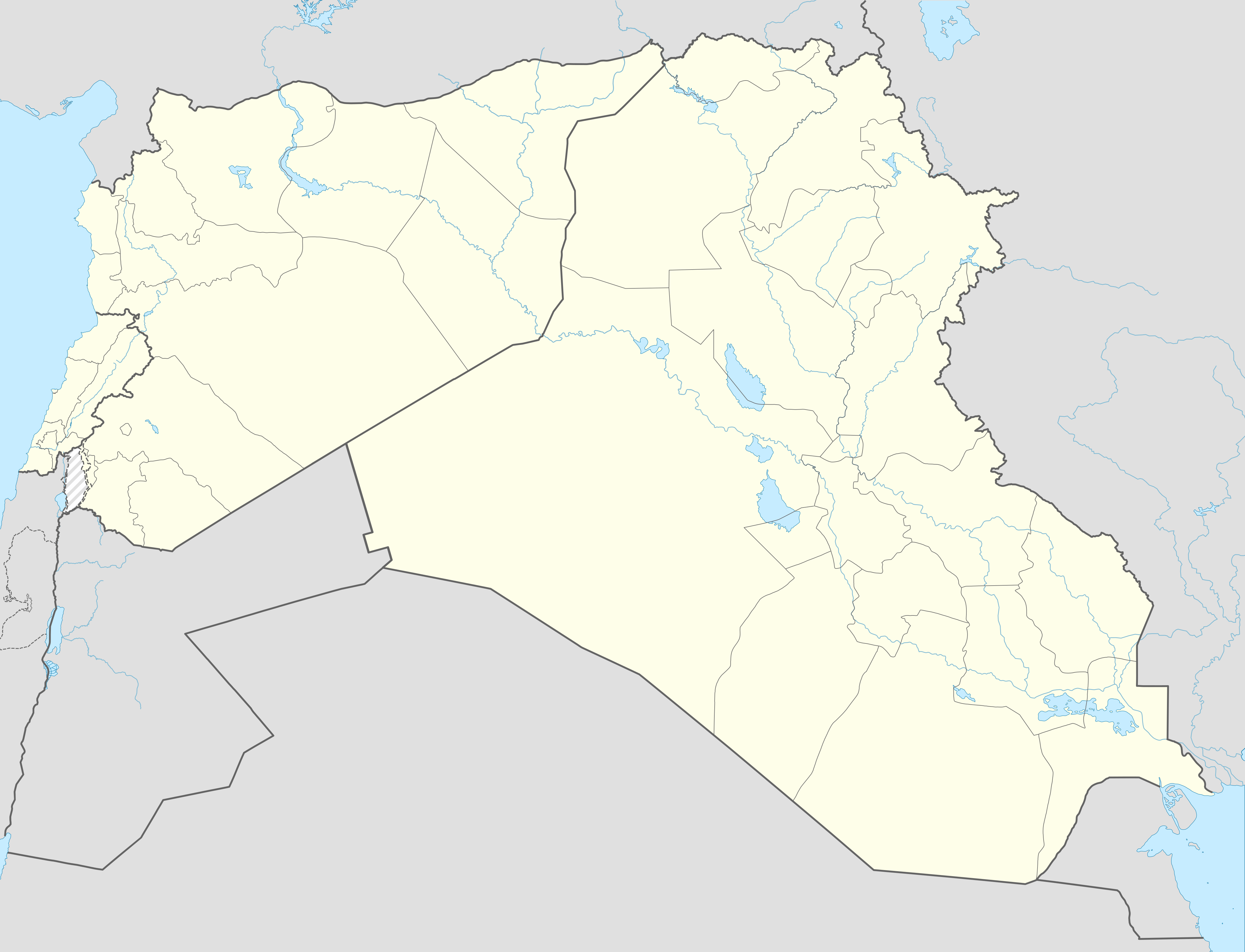 Syrian, Iraqi, and Lebanese insurgencies detailed map is located in Syria-Iraq-Lebanon