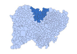 Location in Salamanca