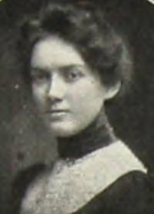 A young white woman with dark hair