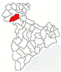 Location in Giurgiu County