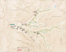 Canyon de Chelly National Monument canyons, and the additional 2 canyons at southwest