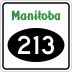 Provincial Road 213 marker