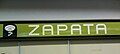 The station logo, depicting an eyeless, stylised Zapata.