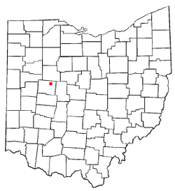 Location of Rushsylvania, Ohio