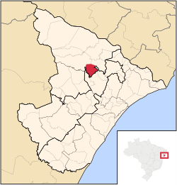 Location of Feira Nova in Sergipe