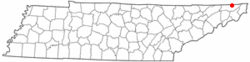 Location of Walnut Hill, Tennessee