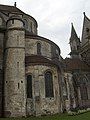 Transition between styles at the connection between the abbey church and the chapel