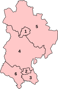 Parliamentary constituencies in Bedfordshire 1997 – 2005