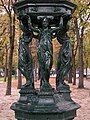 A cast-iron Wallace fountain, one of dozens installed in French cities by millionaire Sir Richard Wallace to provide an alternative to liquor for the working classes