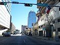 Street view from the corner of 5th Street and Guadalupe Avenue