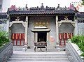 Image 33A Mazu temple in Shek Pai Wan; It clearly shows traits of classical Lingnan style - pale colour, rectangular structures, use of reliefs, among others. (from Culture of Hong Kong)