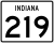 State Road 219 marker