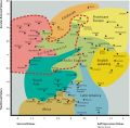 Image 62Cultural map of the world according to the World Values Survey, describing Israel as a whole at parity in "Rational-Secular Values" and also at parity in "Self-expression values". (from Culture of Israel)