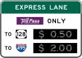 R3-48 Toll Costs on Express Lane (Overhead)